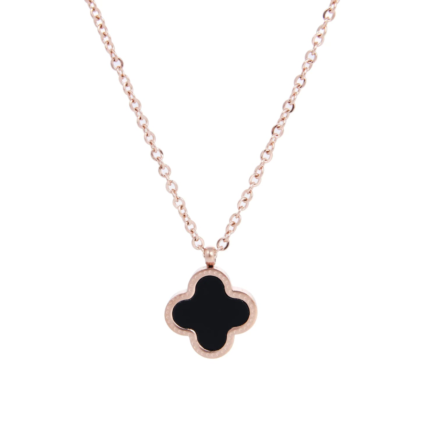 Clover Titanium Steel Necklace