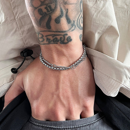 Double Titanium  Bracelet