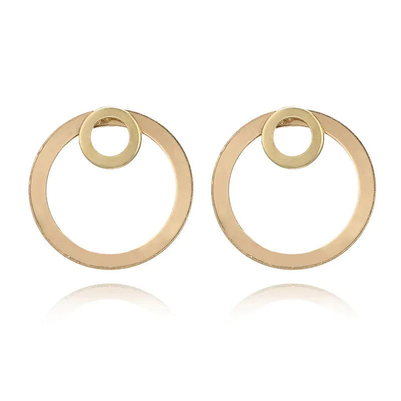 Geometric Circle Earrings